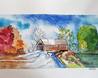 Impresión de New England Seasons