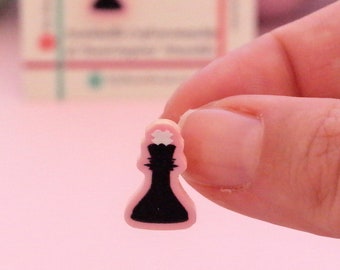 Awkward Chess, King Earrings, Chess Jewelry, Chess pieces, Pawns Studs, Pink Chess, upcycled acrylic earrings