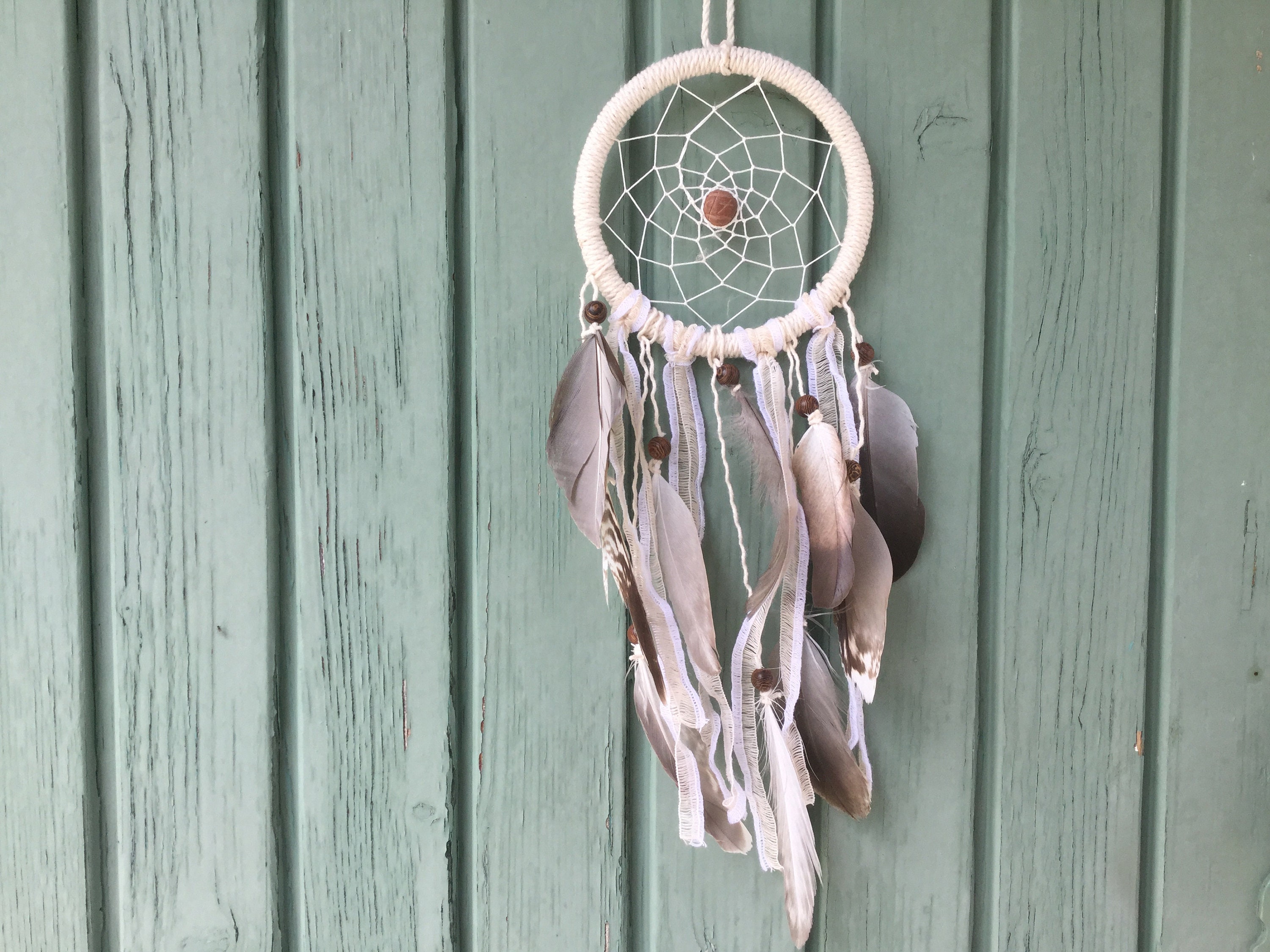 Joli Attrape Rêve Bohème Chic 10 cm de Diamètre