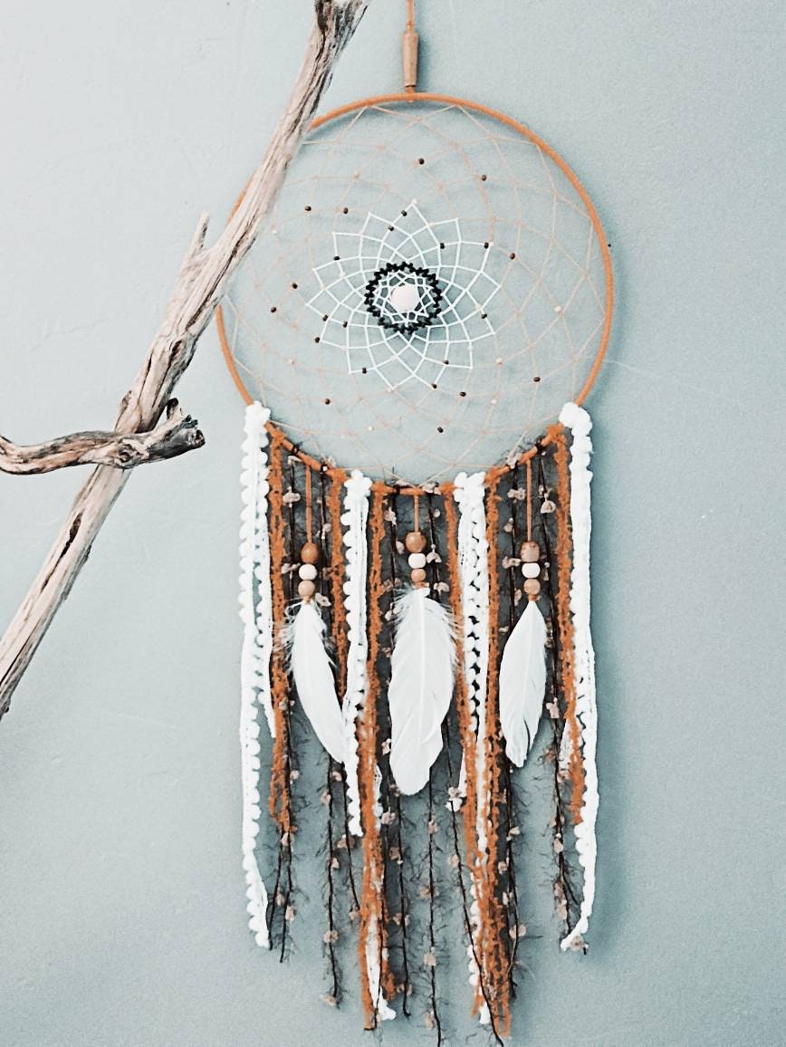 Attrape Rêve Moutarde de 30 cm Diamètre