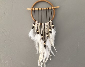 Dream catcher and driftwood 10 cm in diameter