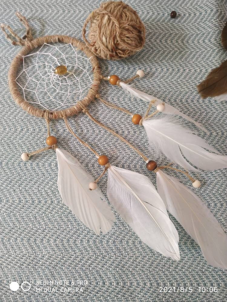 Attrape Rêve Bohème Chic 10 cm de Diamètre