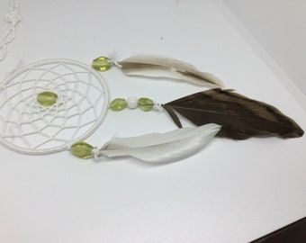 Pretty dream catcher ideal for rearview mirror of 7 cm in diameter