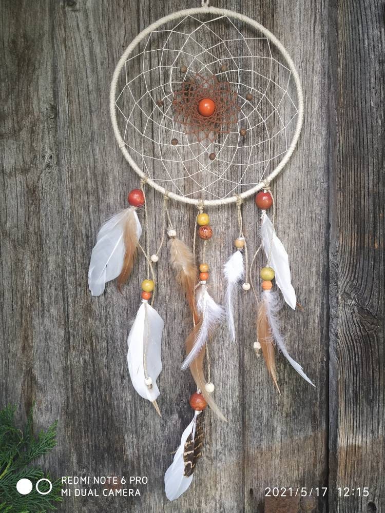 Attrape Rêve Bohème Chic 20 cm de Diamètre