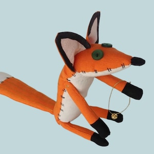 Little Prince Fox Plush: Handmade Cotton Stuffed Animal