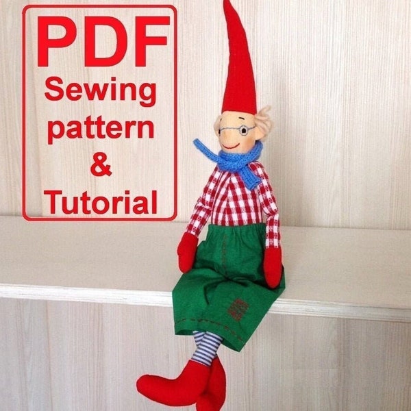 Gnome Patterns - Scandinavian gnome pattern pdf - Gnome sewing Pattern and Tutorial