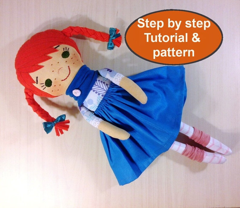 Rag Doll Pattern Handmade Doll PDF Tutorial Heirloom Cloth Etsy