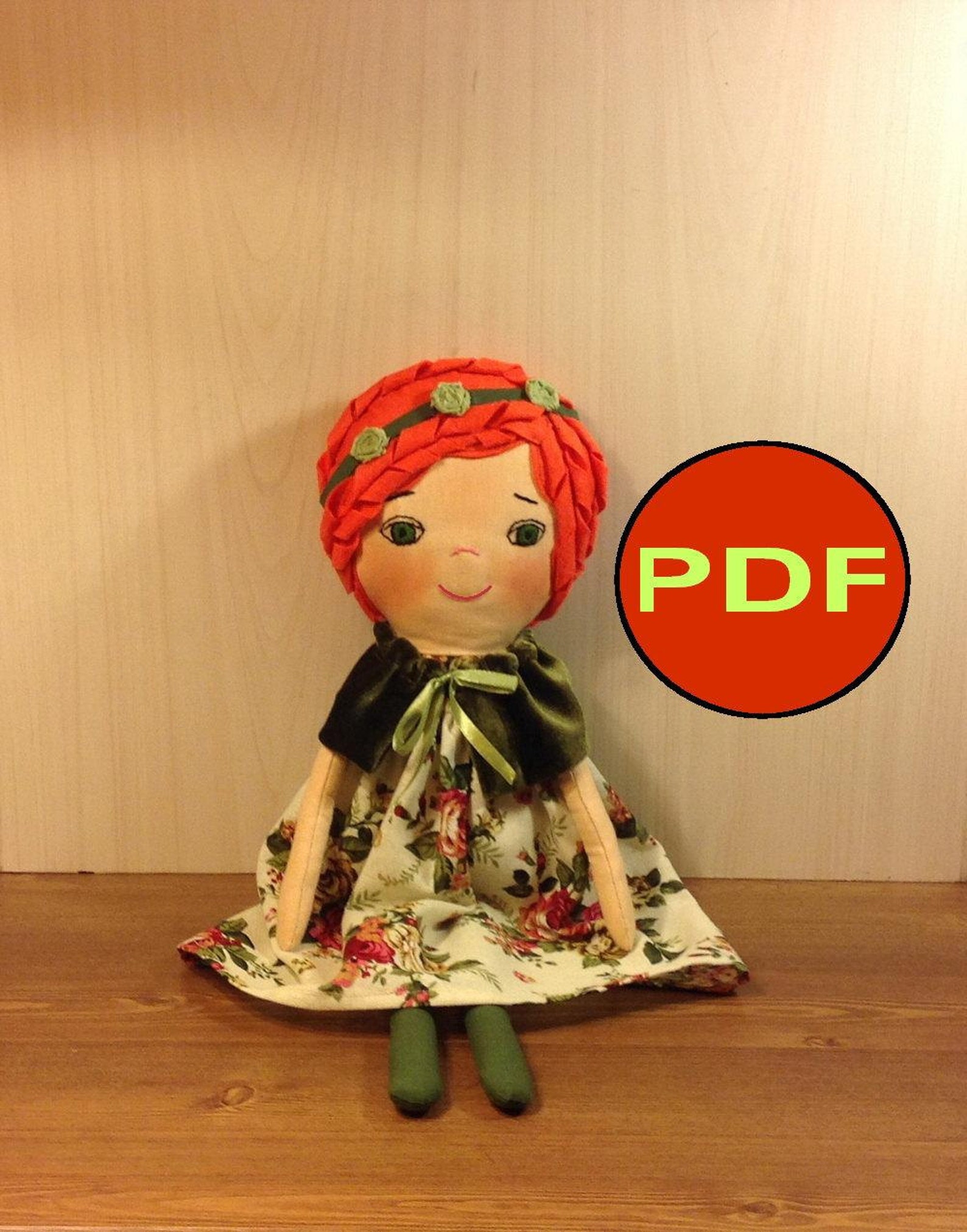 Rag Doll Sewing Pattern Cloth Doll Pattern Fabric Doll Pattern Etsy