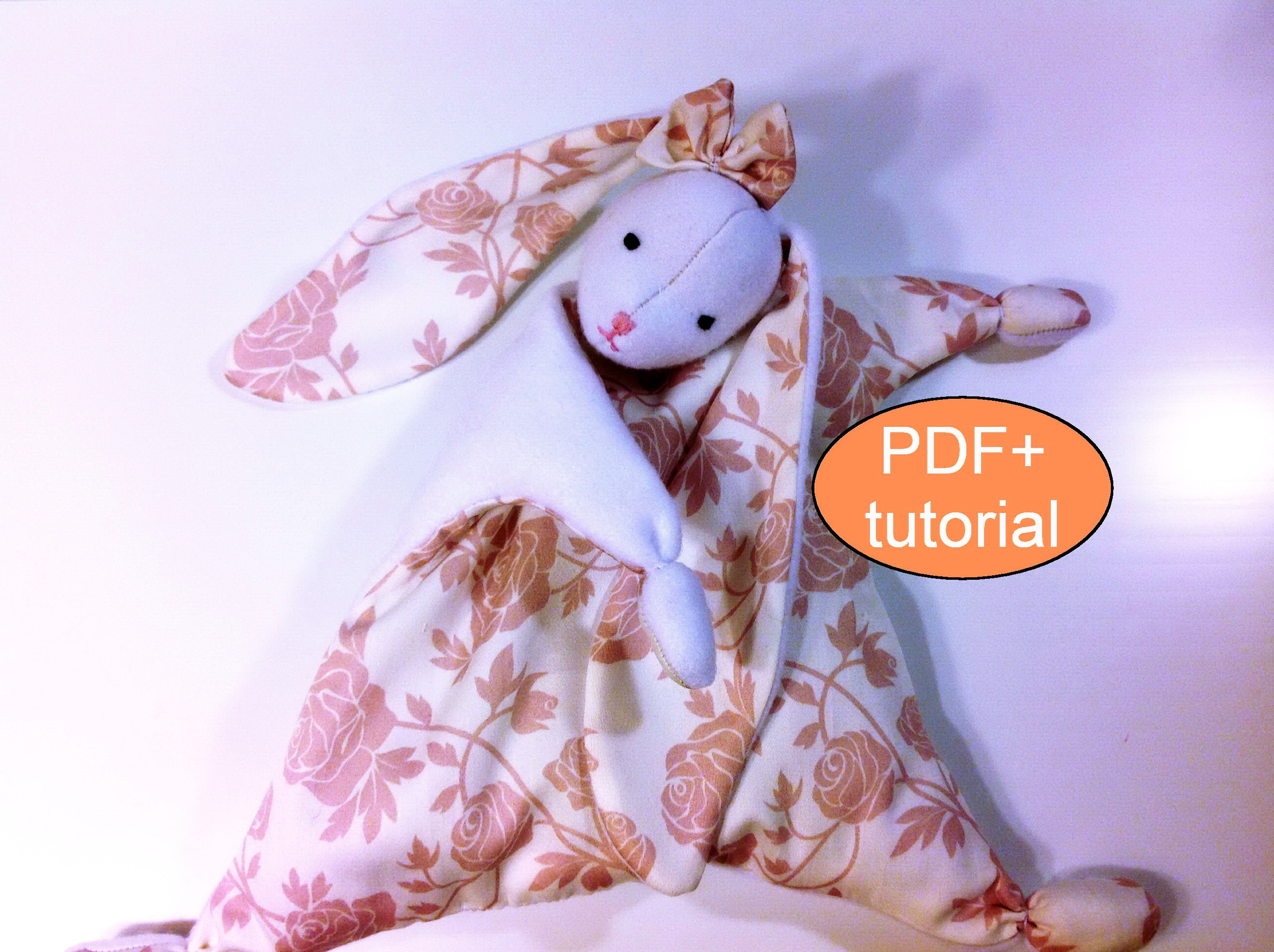 Bunny Lovey PDF Sewing Pattern Bunny Pattern Snuggle Bunny Etsy UK