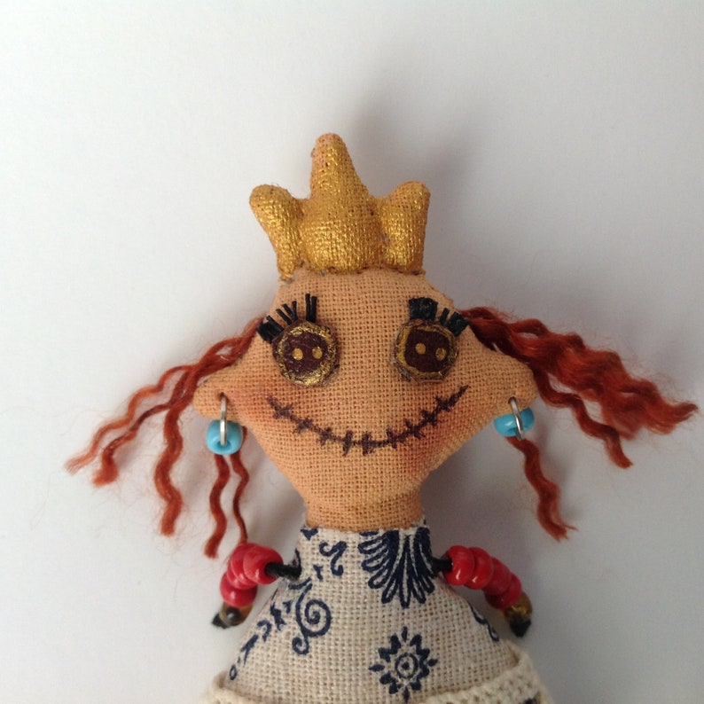OOAK Art Doll brooch