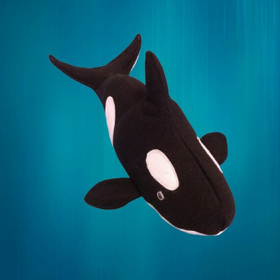 シャチの縫い方パターン – クジラのぬいぐるみのPDFチュートリアル