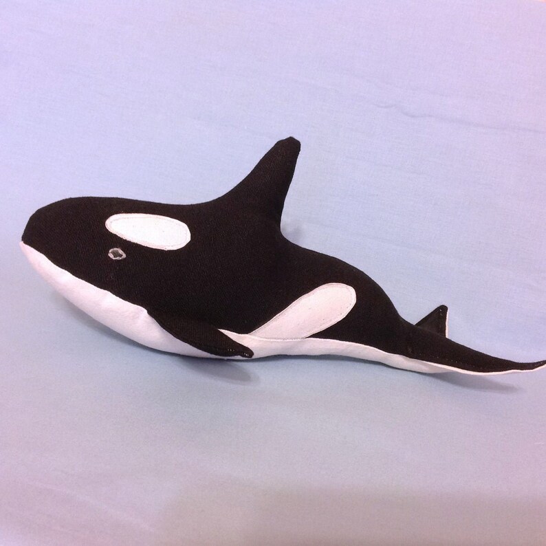 Orca Sewing Pattern PDF Orca Pattern & Tutorial Stuffed Whale Etsy