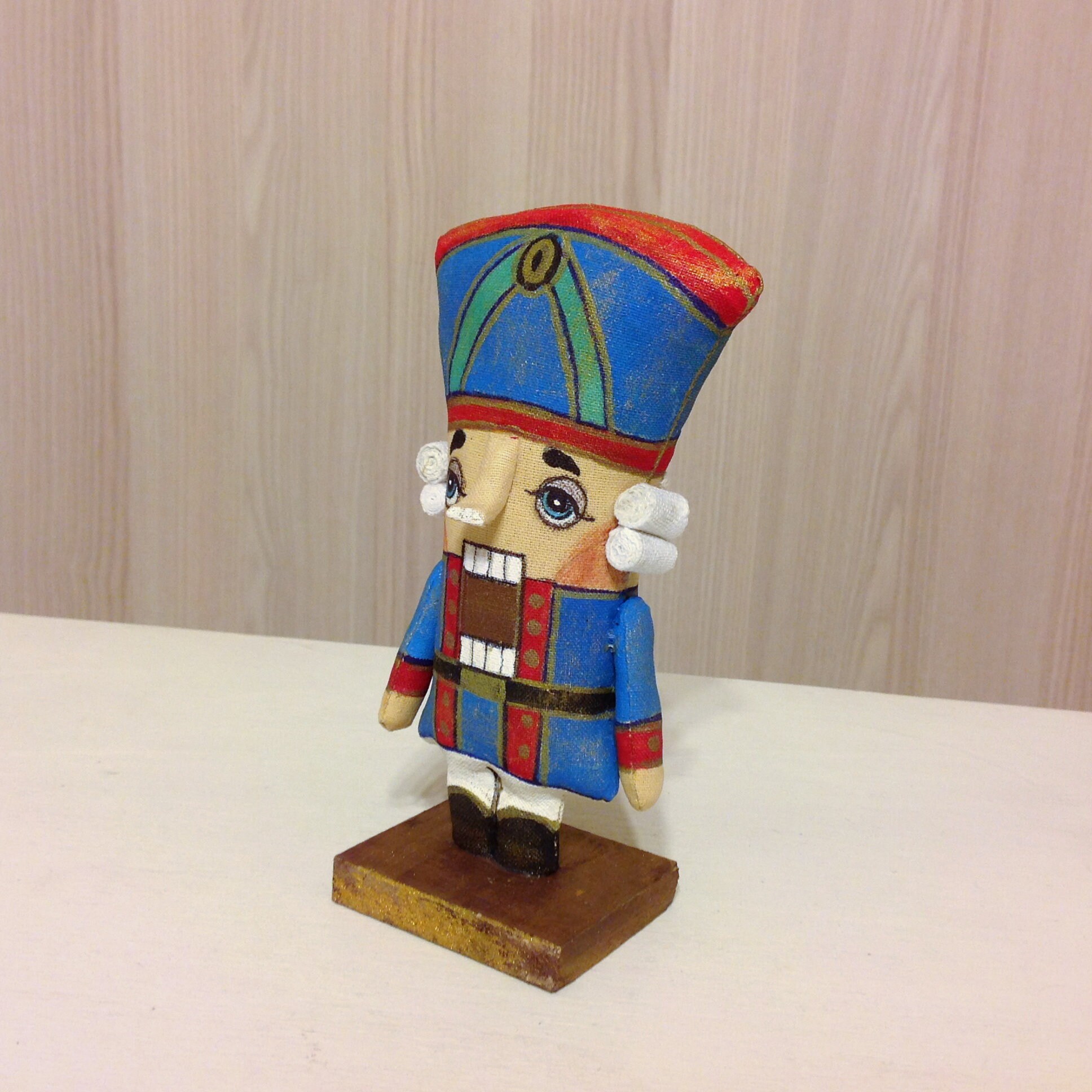 Nutcracker figurine OOAK art doll Nutcracker Textile doll Etsy
