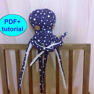 Octopus Sewing Pattern &amp; Tutorial PDF Octopus Pattern Sea Animal ...