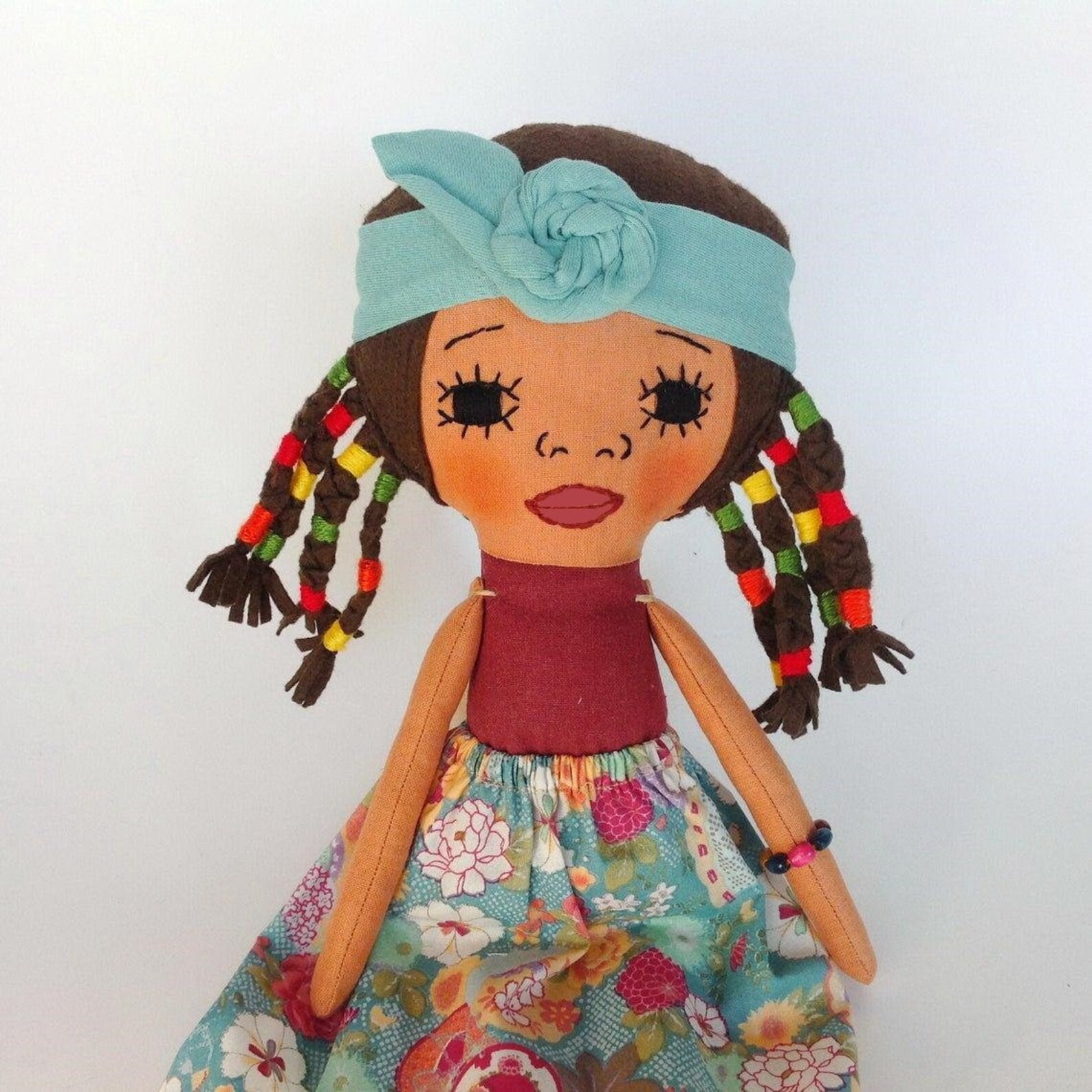 Dark skin doll Black rag doll African American Ragdoll Etsy