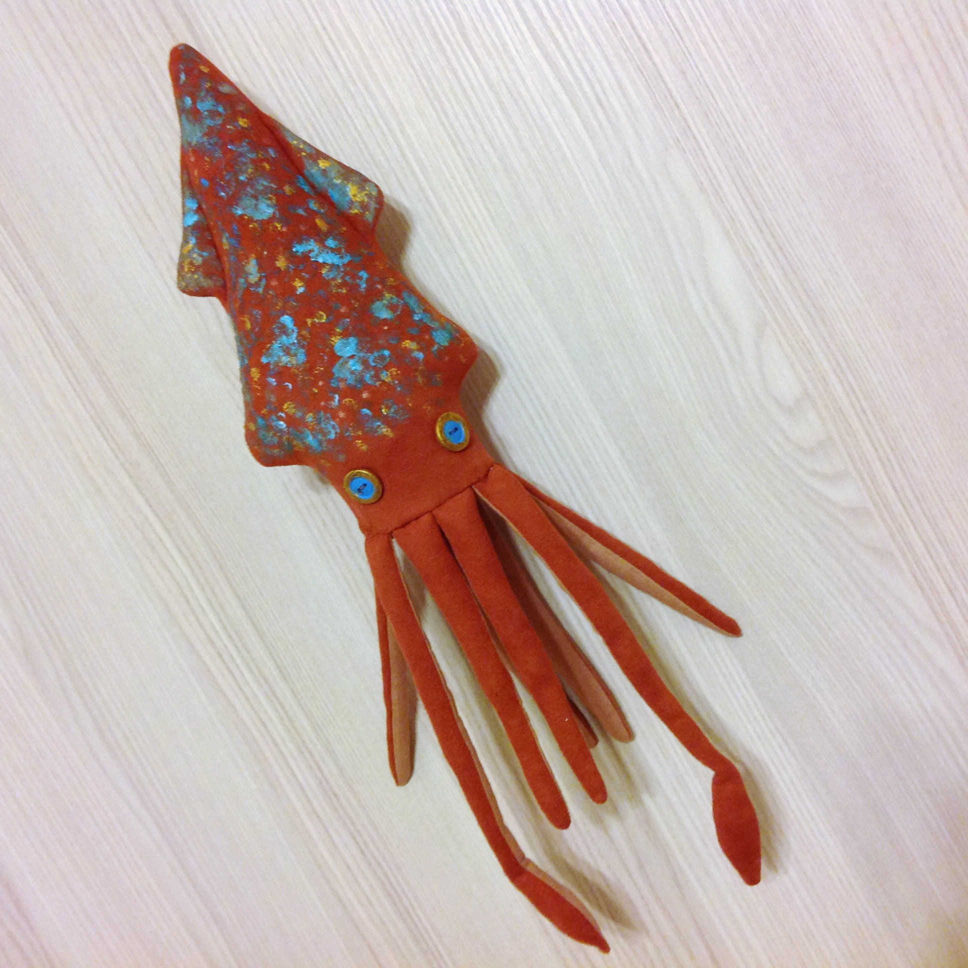 Squid sewing pattern & tutorial Squid pattern PDF DIY Sea Etsy