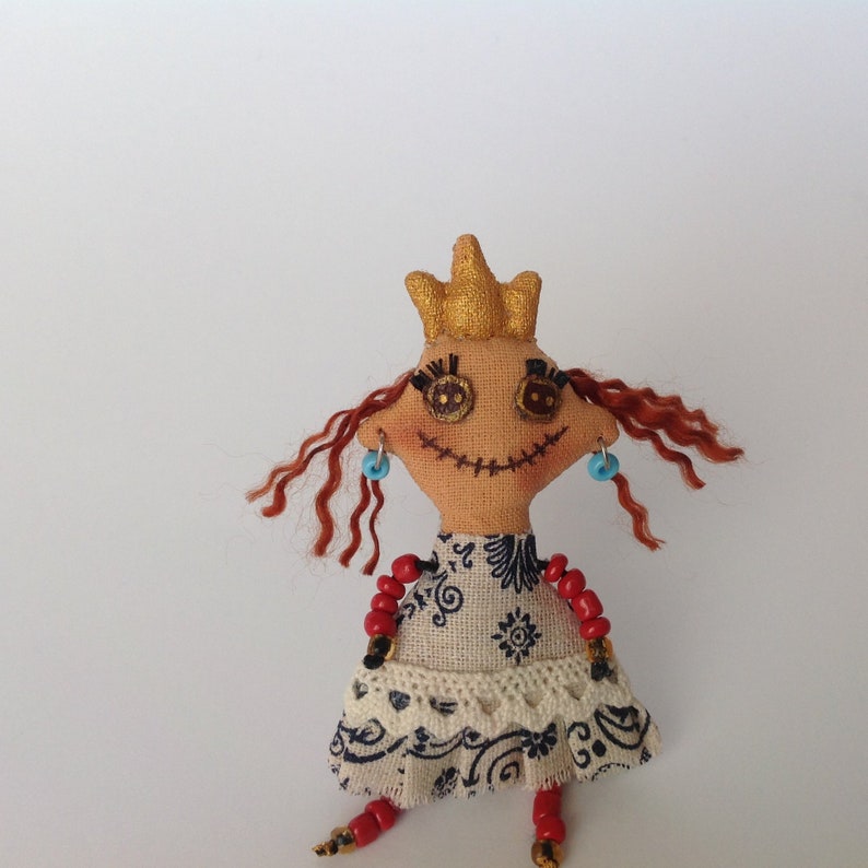 OOAK Art Doll brooch