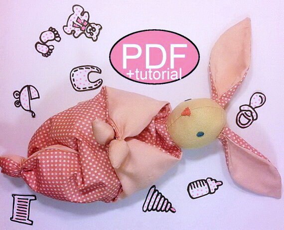 Bunny Sewing Pattern Bunny Comforter Waldorf Doll Pattern Etsy