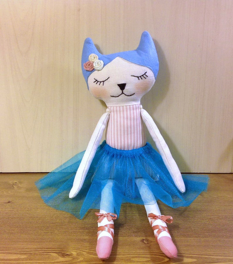 Cat Pattern Cat Sewing Pattern Cloth Cat Doll Stuffed Cat Etsy