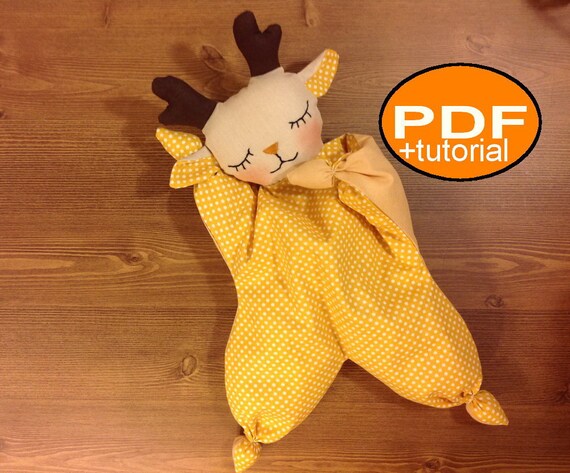 Deer Pattern Baby Toy Pattern Baby Lovey Sewing Pattern Deer Etsy