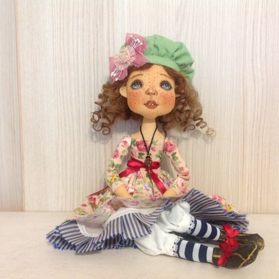 Boudoir doll Fine Art Doll  OOAK artdoll Heirloom doll   Collectible doll Handmade  textile doll