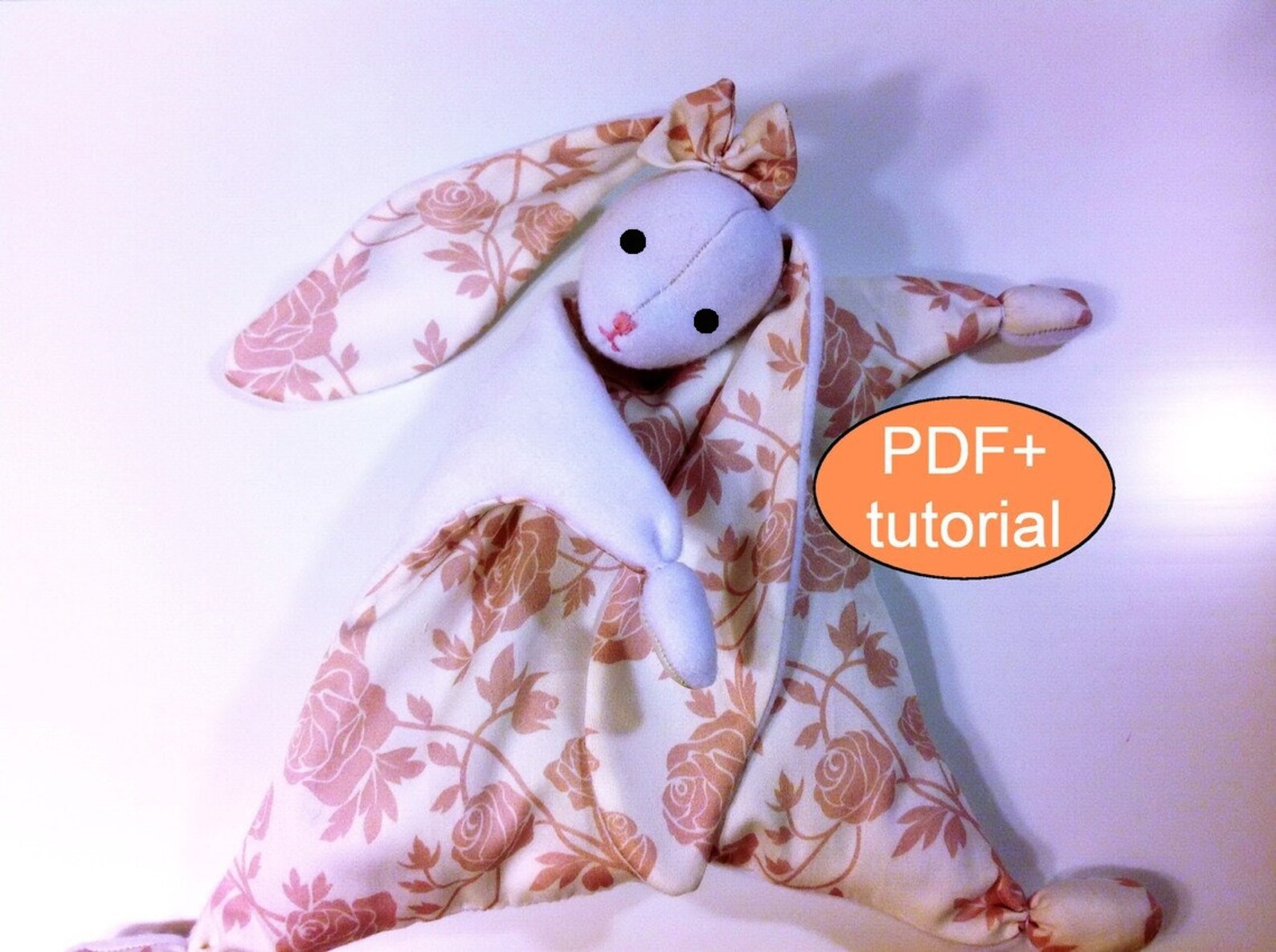 Bunny Lovey PDF Sewing Pattern Bunny Pattern Snuggle Bunny Etsy UK