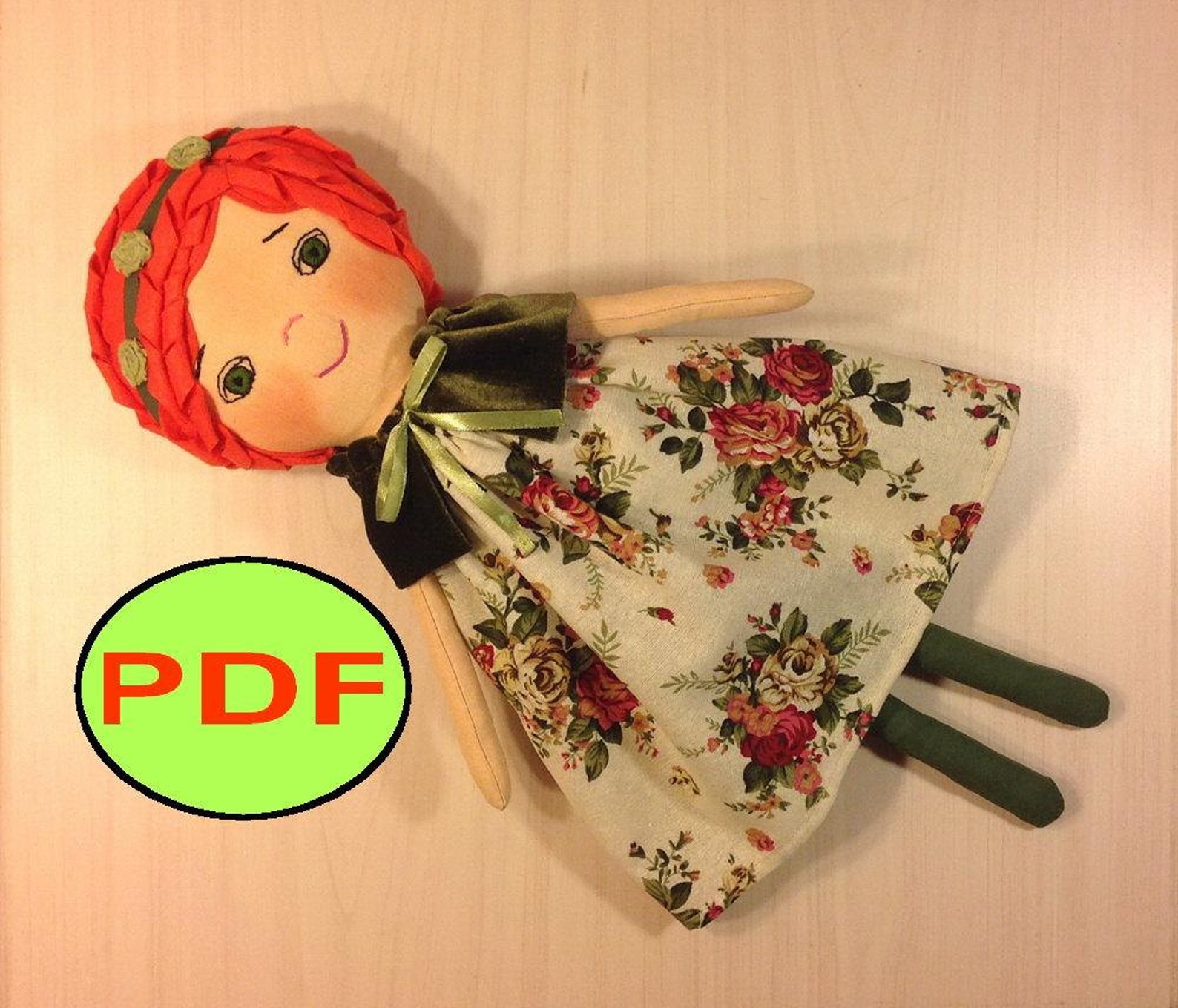 Rag Doll Sewing Pattern Cloth Doll Pattern Fabric Doll Pattern Etsy