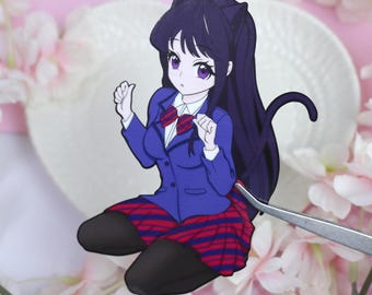 Vinylsticker Komi Cat Girl - autosticker anime