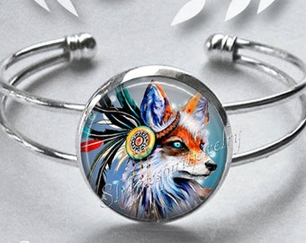 Fox Bracelet, Spirit Fox Heart Ketting, Fox Bracelet, Free Spirit Gift, Boho Jewelry, Red Fox, Spirit Animal, Spiritual,