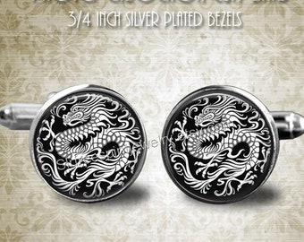 Chinese Dragon Cuff Links, Ancient Chinese Legends, Powerful, Energy, Symbolism, Fantasy, Cultures, Symbolic figures, gift for him