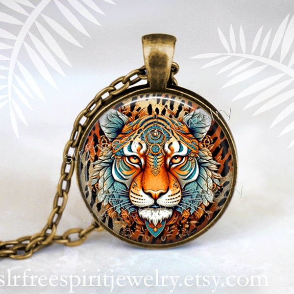Tiger Jewelry , Spirit Animals Jungle animals, exotic, decorative, Digital Art, Photo jewelry, jewelry sets, gifts under 20