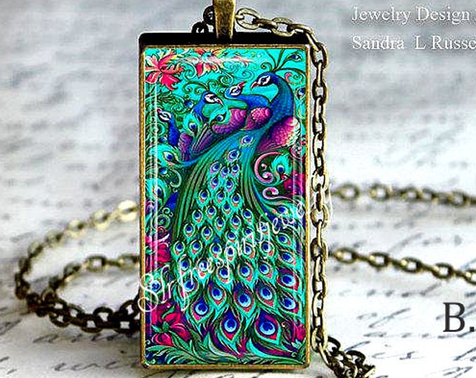Peacock Necklace, Peacocks, Exotic Birds, photo glass jewelry, Nautre, Favorite birds, Peacock Feathers, Peacock Gift for women