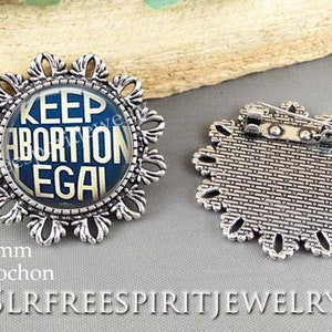 Pro Choice Earrings, Pro Choice Jewelry, Keep Abortion Legal Earrings, Feminist jewelry, Women's Rights, Stop the GOP's War on Women, Pin B.