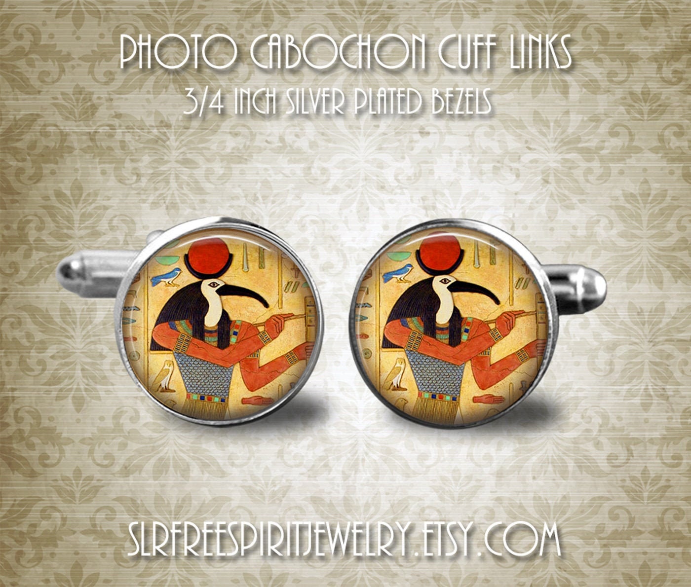 Egyptian Ra Cuff Links, Ancient History, Hieroglyphics, Travel, Africa, Egypt, Archeologist gift, Egyptian pharaoh, Egyptologist