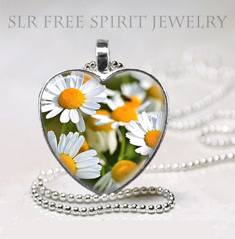 White Daisy Jewelry Summer Accessory Flowers floral Necklace Daisy Earrings photo image jewelry Necklace sets gift for women