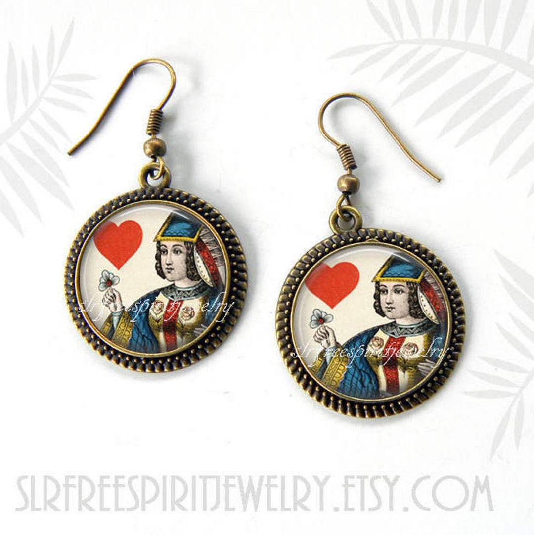 Queen of hearts earrings Clearance