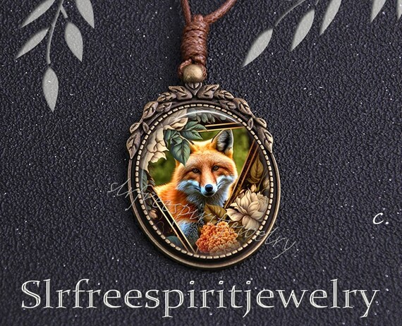 Beautiful Red Fox Necklaces Nature Jewelry Spirit Animal Animal
