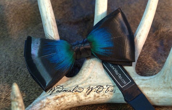 turkey feather bow tie