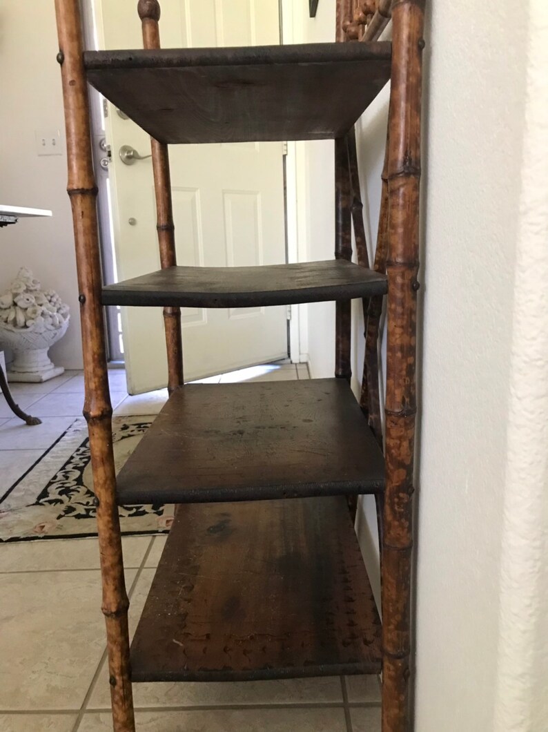 Antique English Bamboo Shelf Morning Pick Up Only