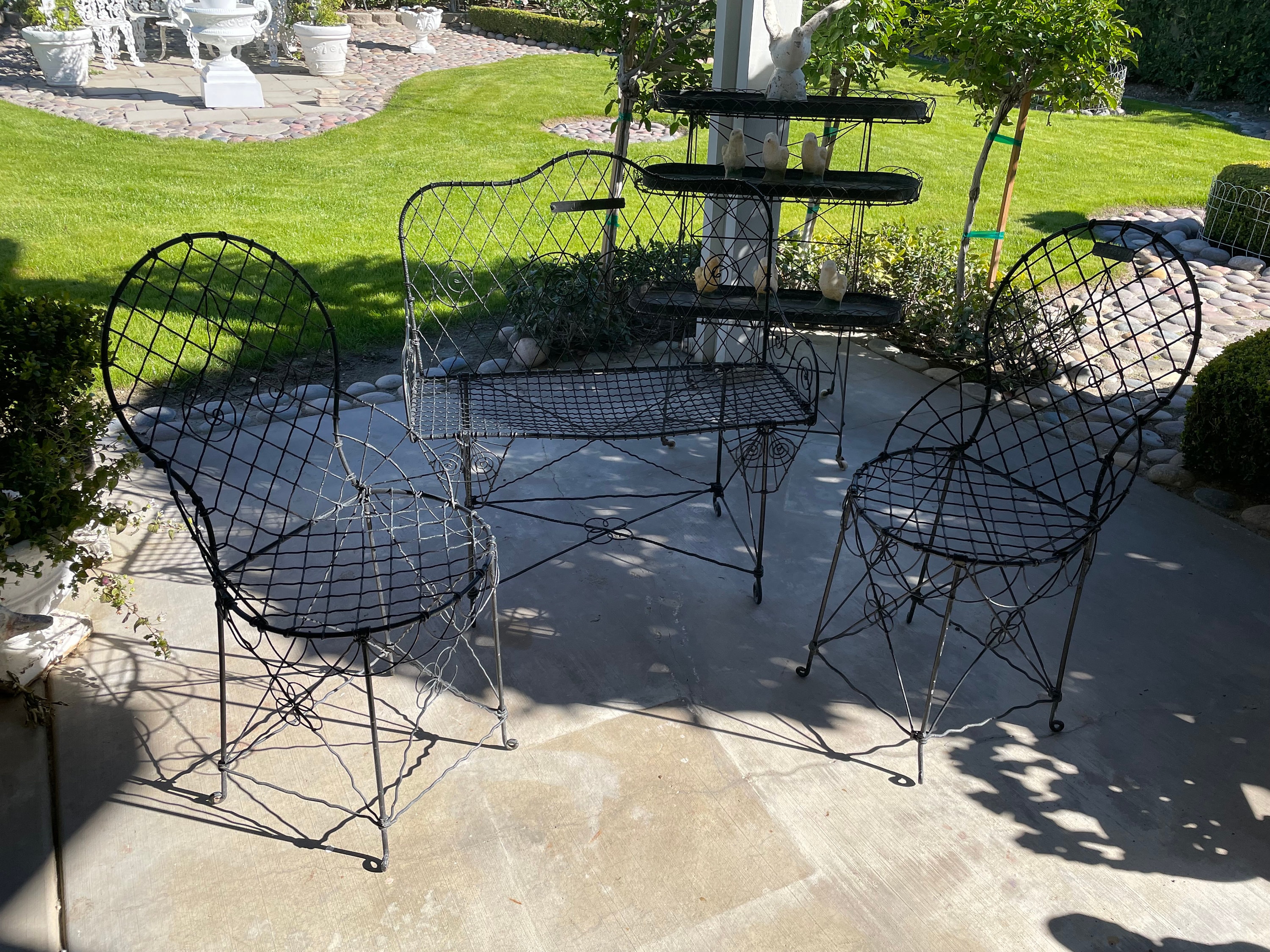 Victorian Wire Chair - Etsy