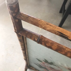 Antiker Französischer Kaminschirm aus Bambus Pick Up | Etsy