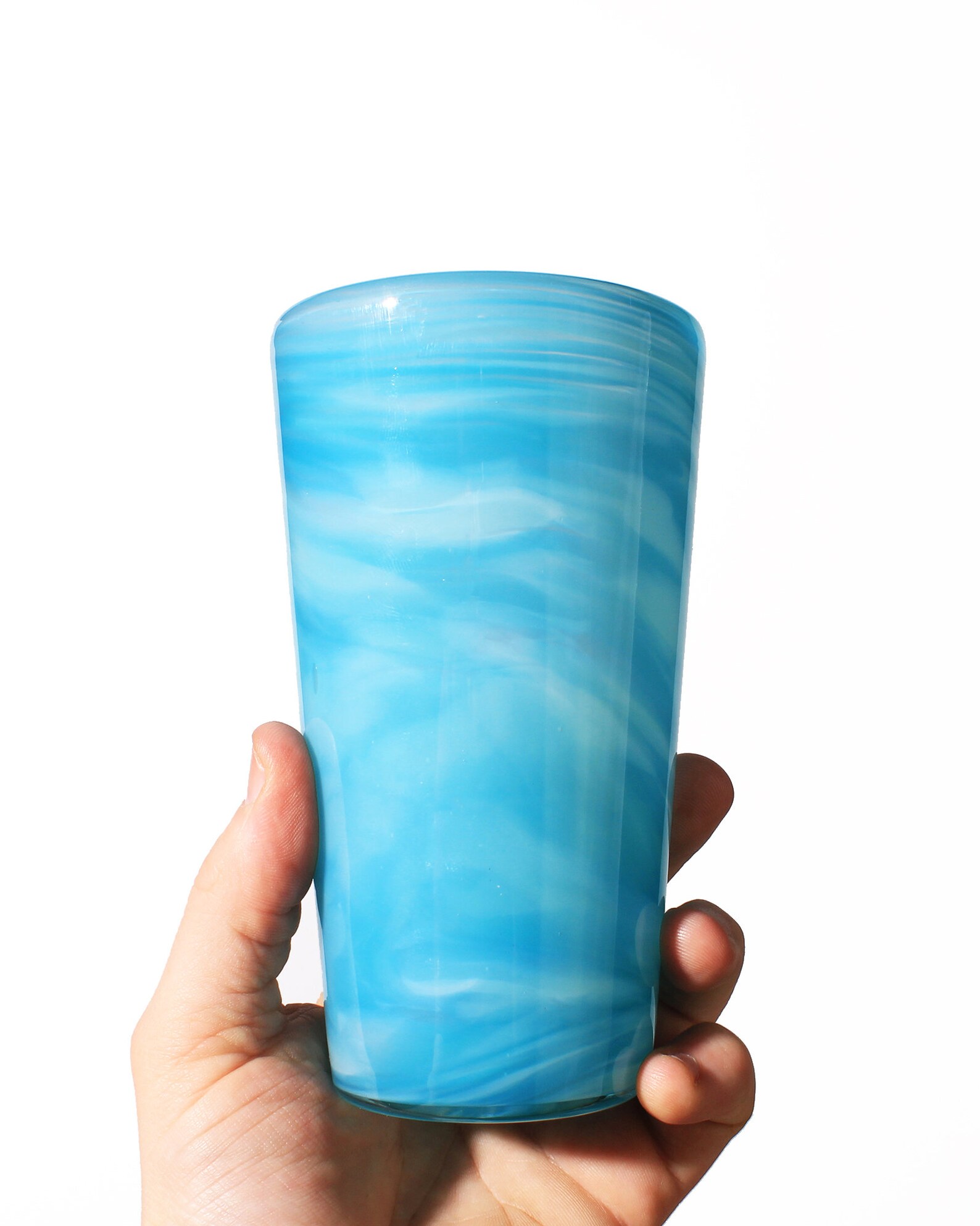 Hand Blown Beer Glass Hand Blown Glassware Blown Glass Etsy