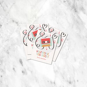 Kassette "You Rock" Klassenzimmer Valentinstag Printable PDF