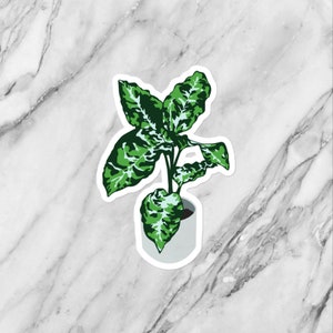 Potted Plant Vinyl Sticker