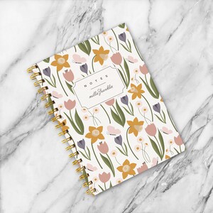 Spring Floral Personalized Notebook | Bullet Journal | Planner