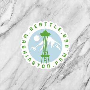 Seattle Washington Graphic Logo Vinyl Sticker