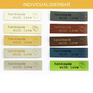 Individual leather labels, real leather label, customize