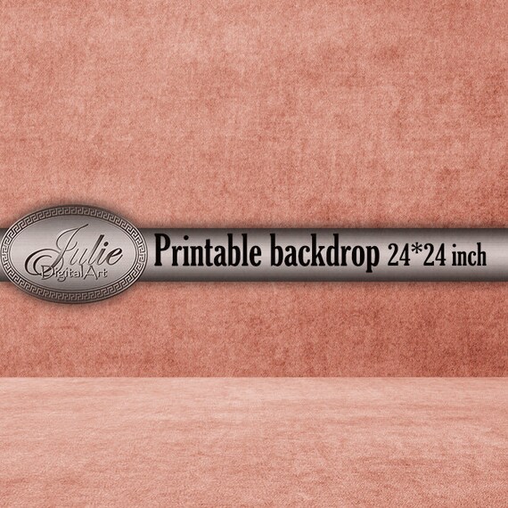 Peach Velvet Digital Backdrop For Photographers Baby Girl Suede