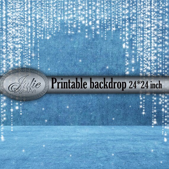 Christmas Blue String Lights Digital Backdrop For Photographers Velvet Christmas Blue String Lights Digital Backdrop For Photographers Velvet