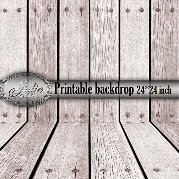 Beige Wood Wall And Creamy Wood Floor Digital Backdrop